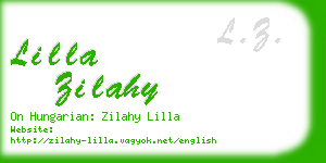 lilla zilahy business card